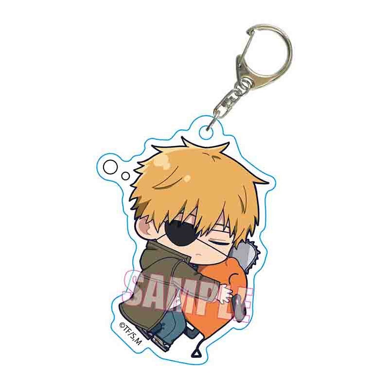 Chainsaw Man Bell House Petit Memo! Acrylic Key Chain Denji & Pochita