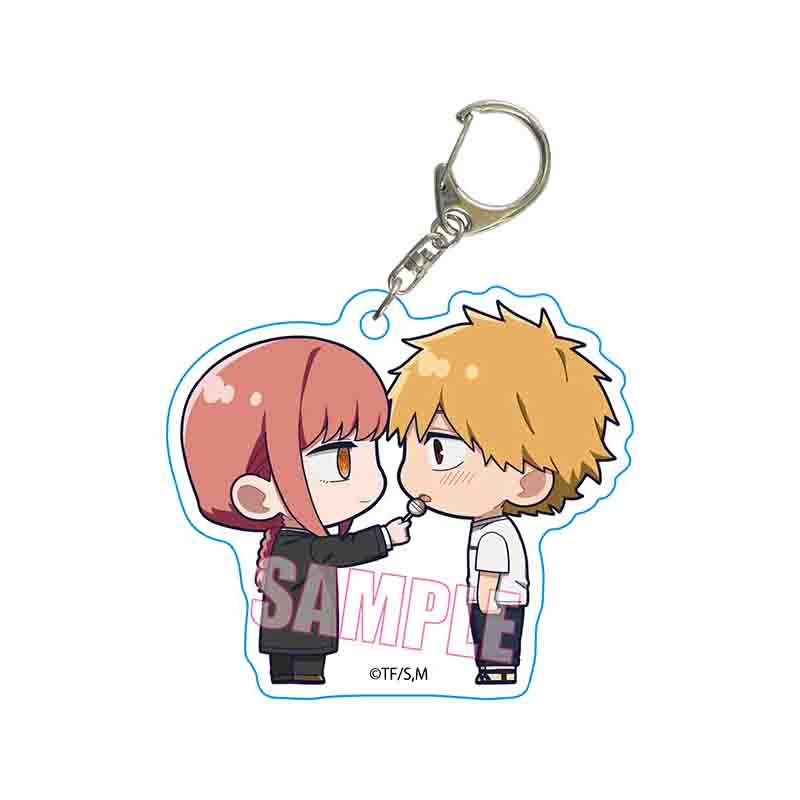 Chainsaw Man Bell House Petit Memo! Acrylic Key Chain Makima & Denji