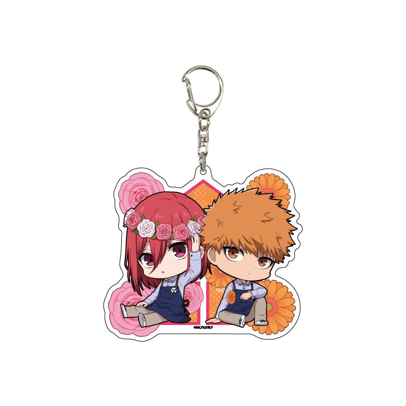 Blue Lock A3 Deka Acrylic Key Chain 06 Flower Ver. Design B (Mini Character Illustration)