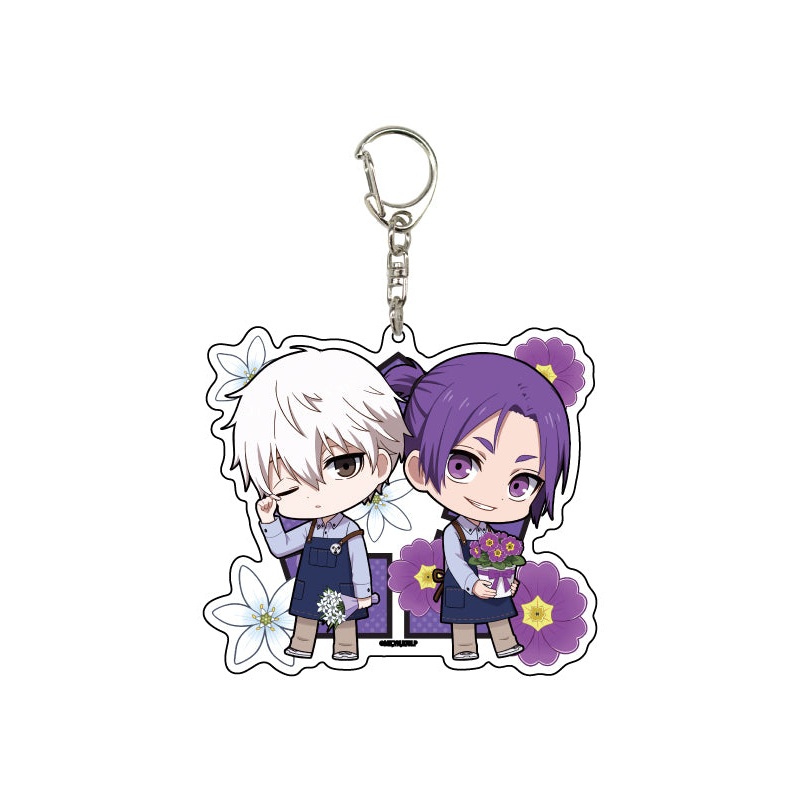 Blue Lock A3 Deka Acrylic Key Chain 08 Flower Ver. Design D (Mini Character Illustration)