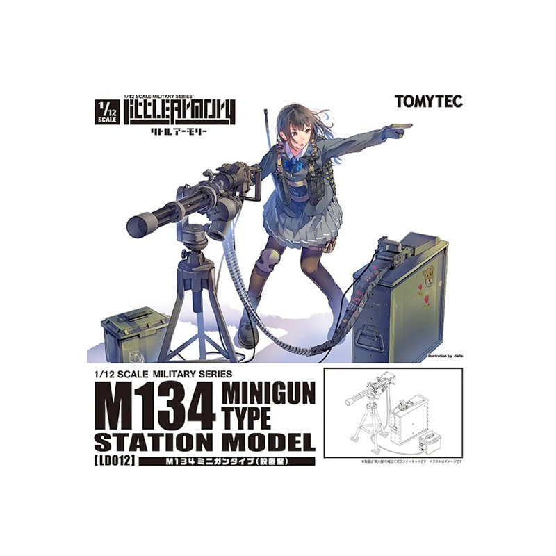 LD012 TOMYTEC LittleArmory M134 Mini Gun Type (Station Model)