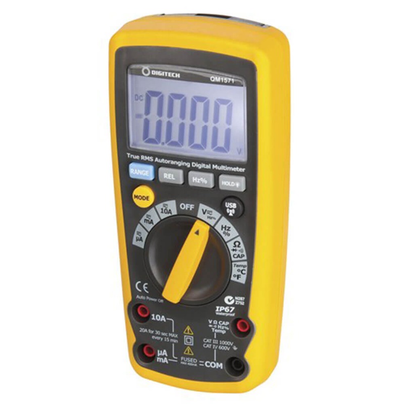 IP67 True RMS Cat automatique IV DMM avec USB sans fil