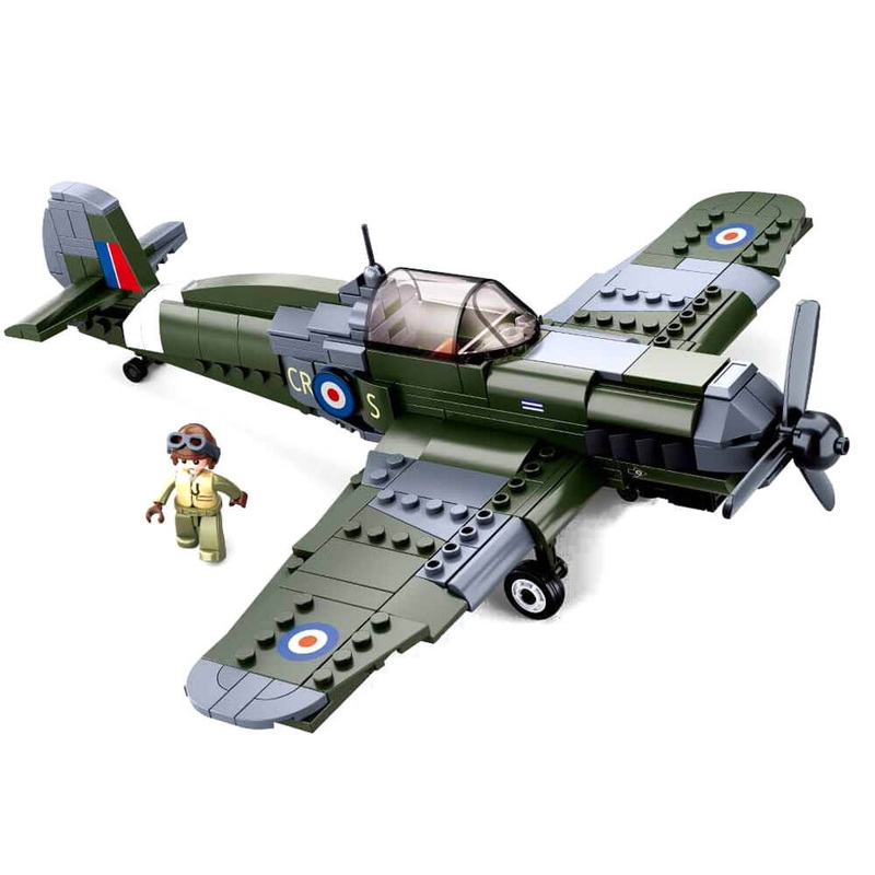 SLUBAN 0712 WWII Spitfire Fighter 290pc
